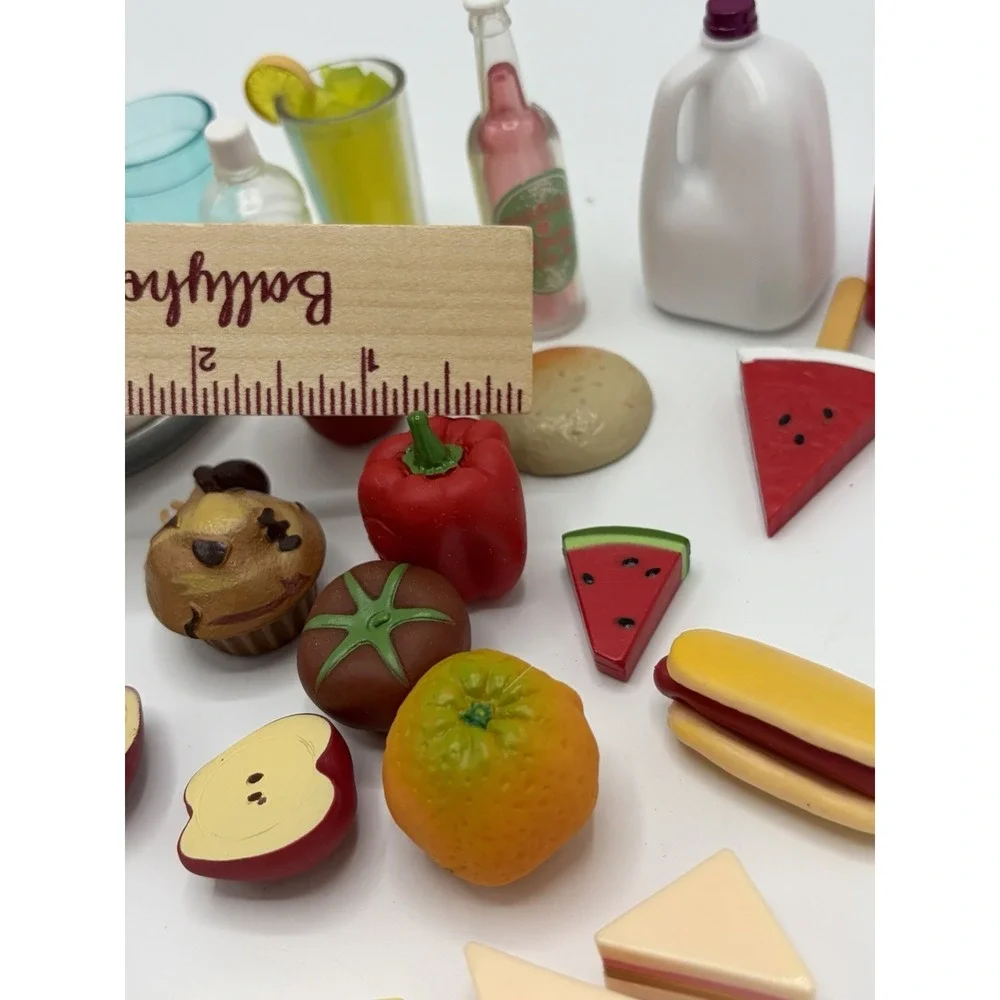 Miscellaneous Lot Doll Food Toy Accessories 29pcs For Small Dolls